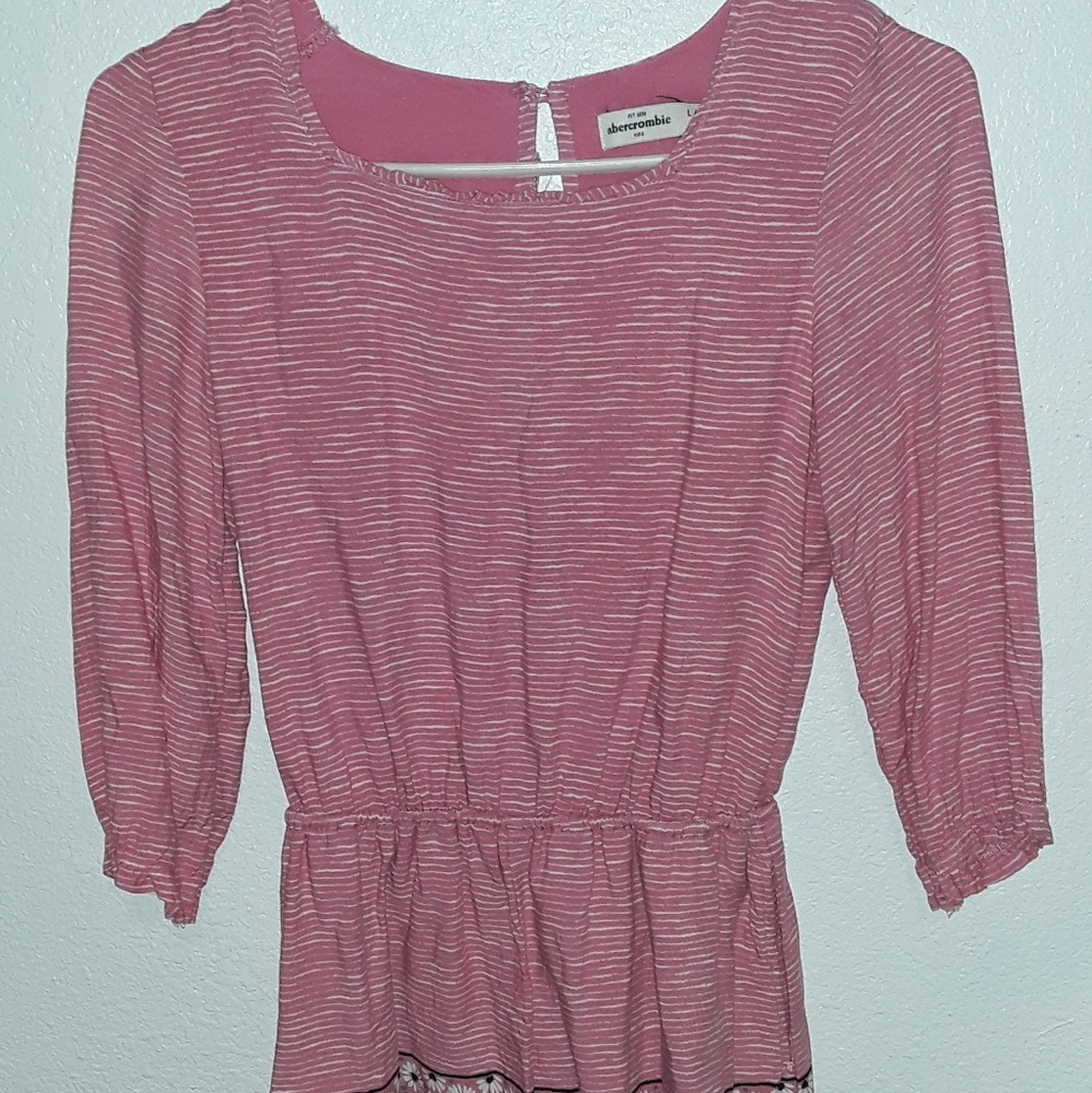 PINK ABERCROMBIE ROMPER